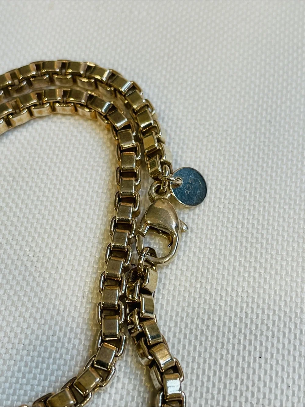 Tiffany & Co. 925 Sterling Silver  Venetian Link Chain Necklace 18